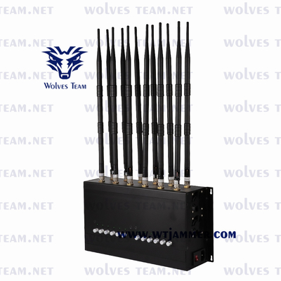 Диапазоны 3G 4G 5G Jammer 16 телефона GPS Lojack 160w 100m GSM для конференц-зала