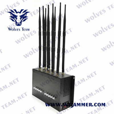 VHF UHF антенн Jammer 3G 4G 5G 10 сигнала сотового телефона DCS GSM GPS WIFI 50m