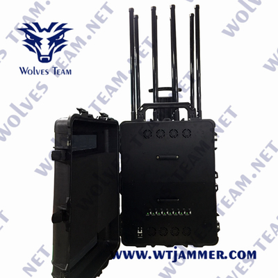 Jammer сигнала бомбы 8 антенн 300 ватт UHF VHF для безопасности VIP