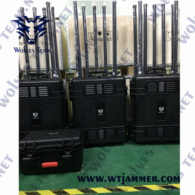 Jammer сигнала бомбы 8 антенн 300 ватт UHF VHF для безопасности VIP