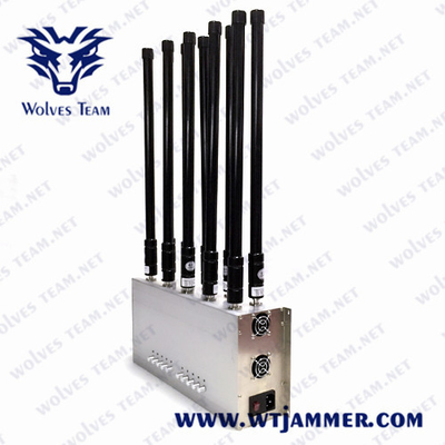 клетчатый UHF 5G VHF GPS Lojack 3G 4G 5G Jammer сигнала 3200-3600MHz