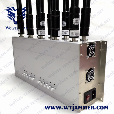 клетчатый UHF 5G VHF GPS Lojack 3G 4G 5G Jammer сигнала 3200-3600MHz
