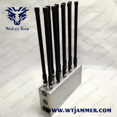 клетчатый UHF 5G VHF GPS Lojack 3G 4G 5G Jammer сигнала 3200-3600MHz