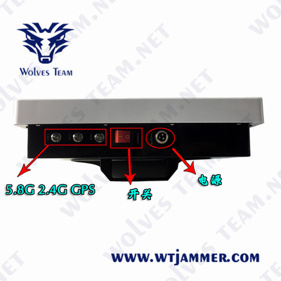 Jammers трутня 2.4G GPS анти- 3 диапазона AC220V на открытом воздухе делают водостойким