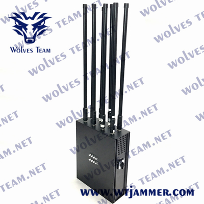 Военный DCS PCS 3G 4G 90W GSM Jammer сигнала рюкзака RF