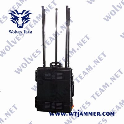 Jammer 240VAC GSM GPS WIFI 3G 4G 5G сигнала 1200 ватт на открытом воздухе военный