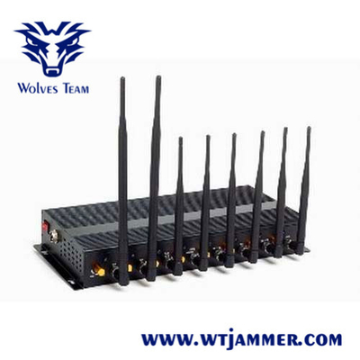 Коробка DCS PHS 16W Jammer сигнала GSM WIFI беспроводная портативная алюминиевая