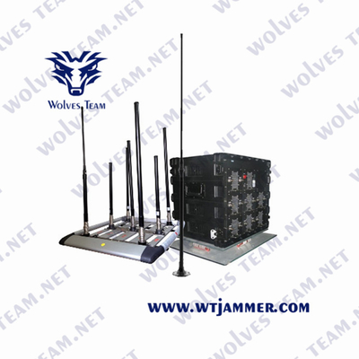 12 предохранение от 500m 240VAC VIP Jammer сигнала диапазонов 1200W военное