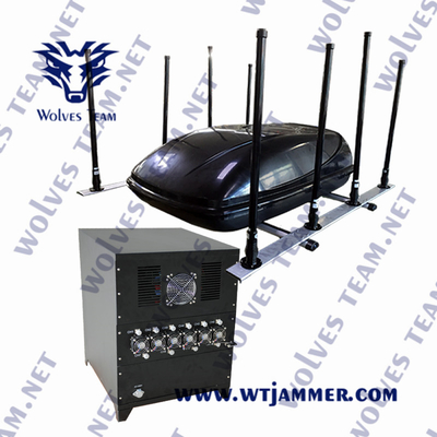 12 предохранение от 500m 240VAC VIP Jammer сигнала диапазонов 1200W военное