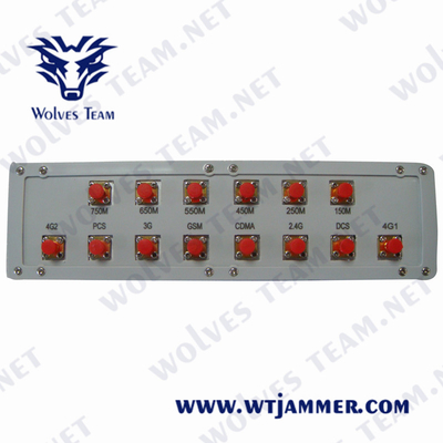 VHF GSM CDMA UHF антенн WIFI Jammer 16 мобильного телефона 400-500MHz