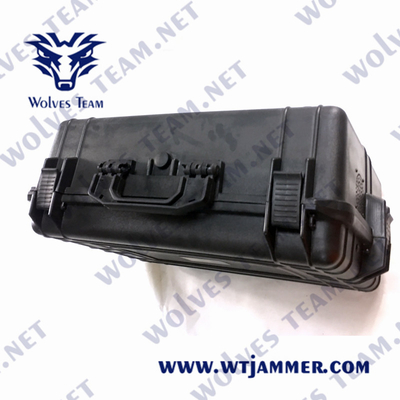 анти- защищать сумки 8kg 5000m WIFI GPS Jammer трутня Uav 25W