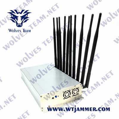 VHF 3G 4G 5G 240VAC WiFi UHF Jammer 10W сигнала CDMA GSM клетчатый