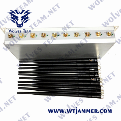 VHF 3G 4G 5G 240VAC WiFi UHF Jammer 10W сигнала CDMA GSM клетчатый