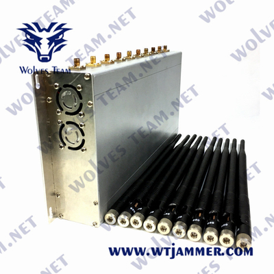 VHF 3G 4G 5G 240VAC WiFi UHF Jammer 10W сигнала CDMA GSM клетчатый