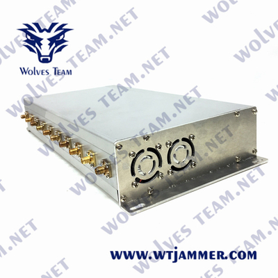 VHF 3G 4G 5G 240VAC WiFi UHF Jammer 10W сигнала CDMA GSM клетчатый