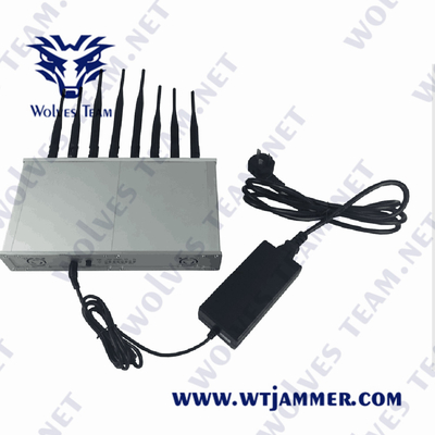 Jammer CDMA GSM 50W сигнала 3G 4G 5G WiFi Lojack GPS с переходником AC