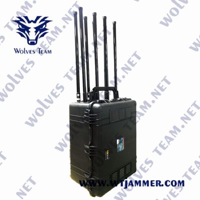 Купить Диапазоны 1200W UHF 3G 4G 5G 12 VHF GPS Jammer сигнала GSM WIFI портативные online manufacture