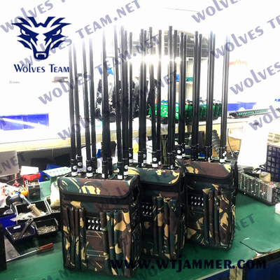 Облегченный UMTS GSM 3G 4G 5G CDMA TDMA Jammer сигнала рюкзака 230VAC