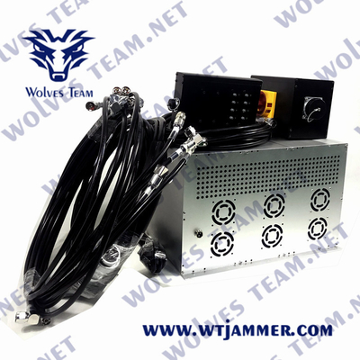 Jammer сигнала DCS 500W GSM Wifi PCS 500 метров UHF VHF