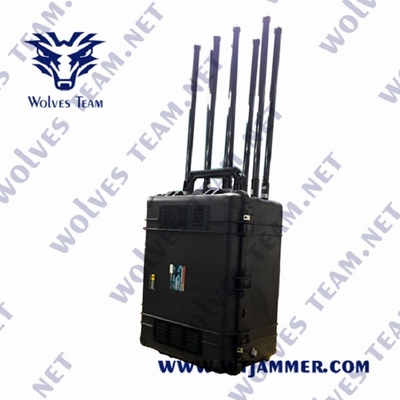 терроризм каналов 2G 3G 4G 5G GSM CDMA Jammer 8 сигнала 300W Lte военный анти-