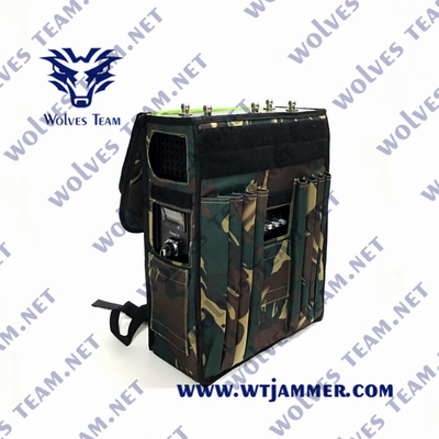 6 диапазонов укладывают рюкзак Jammer GSM сигнала Jammer сигнала 80 ватт портативный для армии