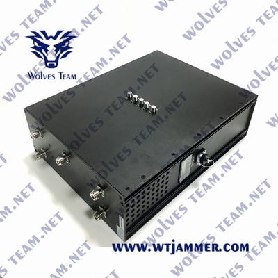 6 диапазонов укладывают рюкзак Jammer GSM сигнала Jammer сигнала 80 ватт портативный для армии
