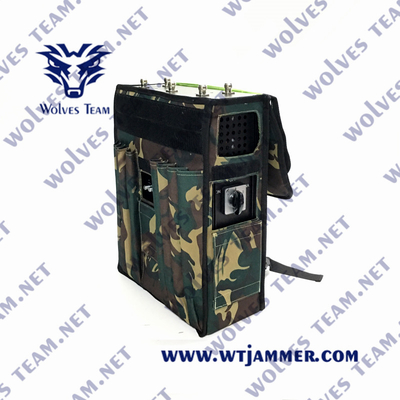 Регулируемый Jammer Manpack RF силы 200 метров сотового телефона EOD 4G 5G