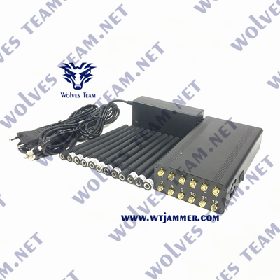 VHF UHF 12W Jammer 3G 4G 5G WiFi сигнала CDMA GSM RF Handheld