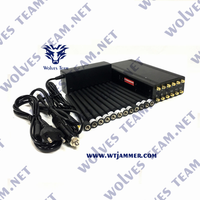 VHF UHF 12W Jammer 3G 4G 5G WiFi сигнала CDMA GSM RF Handheld