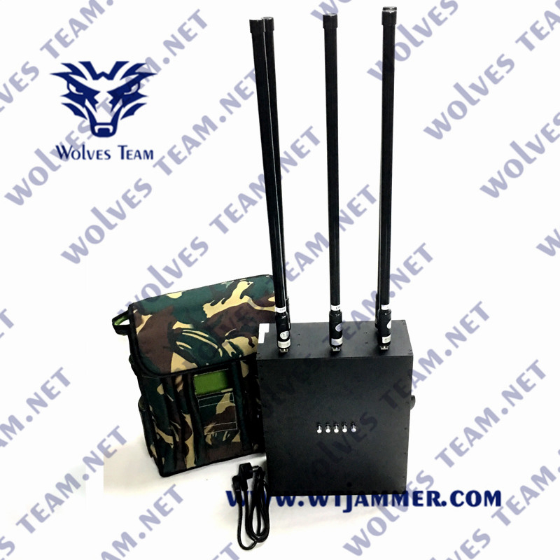 Блокатора мобильного телефона WiFi /Bluetooth Celluar GSM CDMA 3G 4G 5G батареи Manpack Jammer сигнала встроенного спутниковый