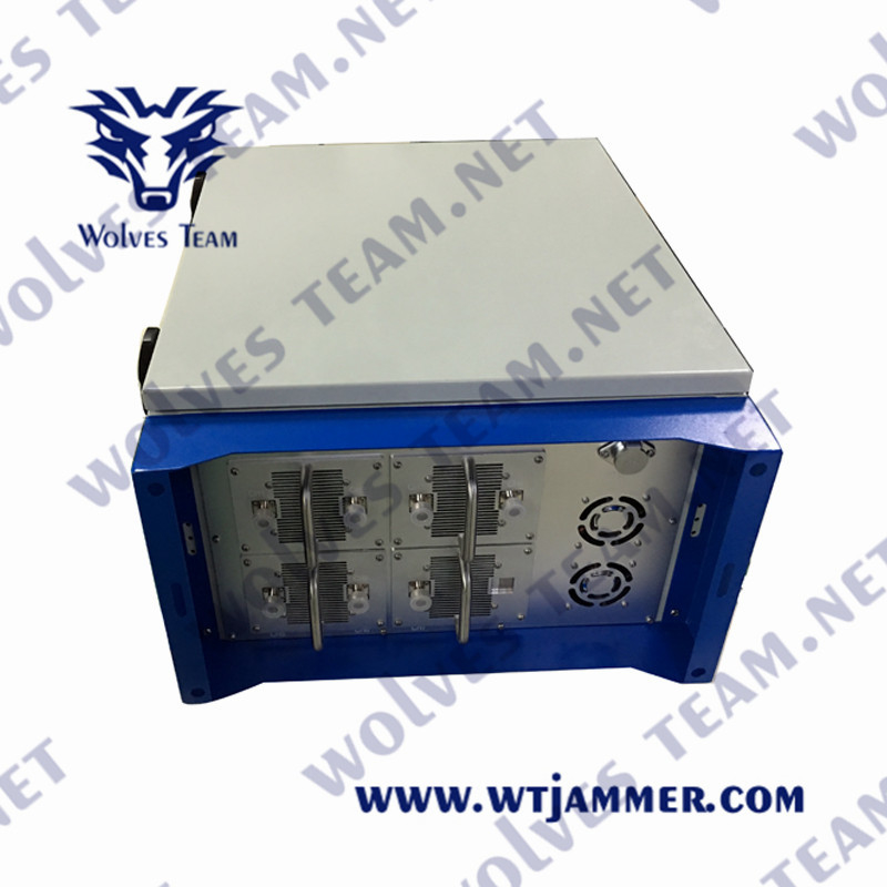 Польза клетчатого блокатора частоты Jammer сигнала GSM CDMA 2G 3G 4G 5G GPSL1 WiFi2.4GHz сотового телефона IP68 на открытом воздухе