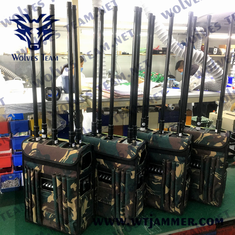 Jammer WIFI 3G 4G 5G сигнала рюкзака наивысшей мощности 90W для сотового телефона