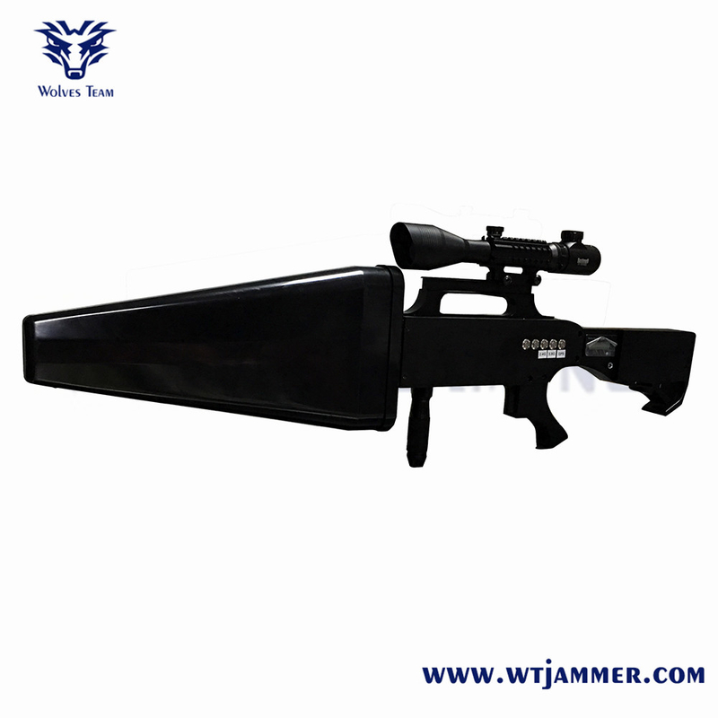 1200 метров Handheld типа 4 Jammer сигнала трутня GPS WIFI2.4G WiFi5.8g диапазонов