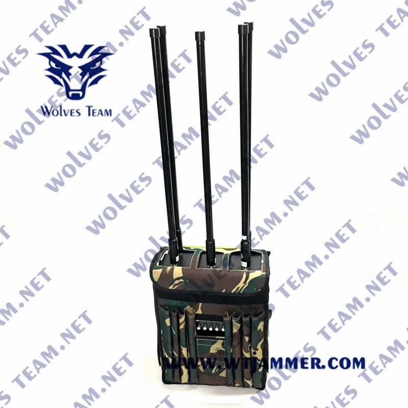 120 Вт высокая мощность 20-70 МГц VHF UHF 2G 3G 4G Wi-Fi 8 полос рюкзак джаммер