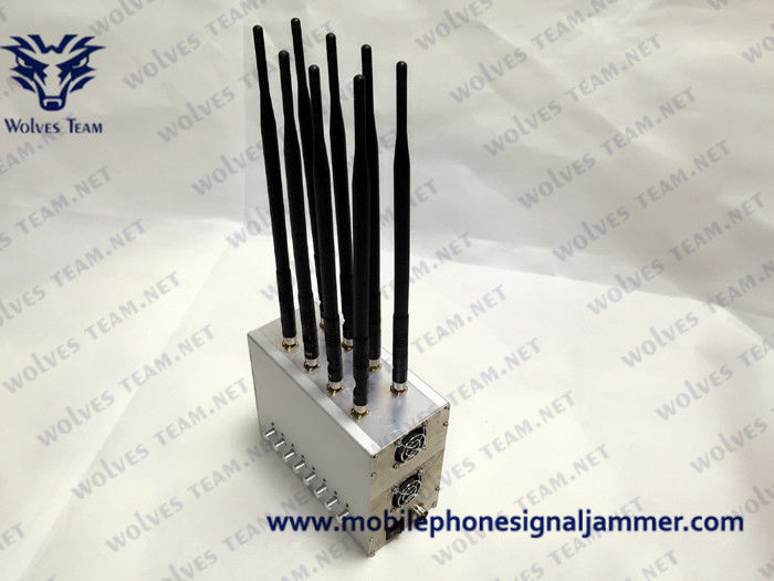 Охлаждающие вентиляторы полностью антенна Multi диапазонов Jammer GSM 3G 4G 5G Jammer сигнала сотового телефона всенаправленная