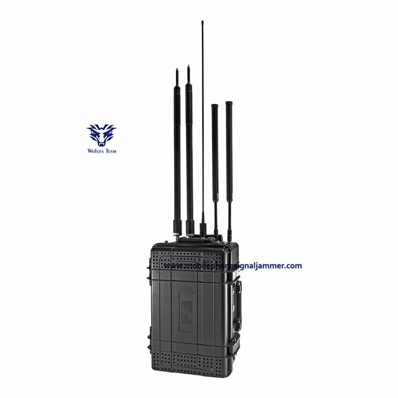 Все в одном водоустойчивом напольном 25-6000MHz Джаммер сигнала High Gain всенаправленные антенны до 2000 метров