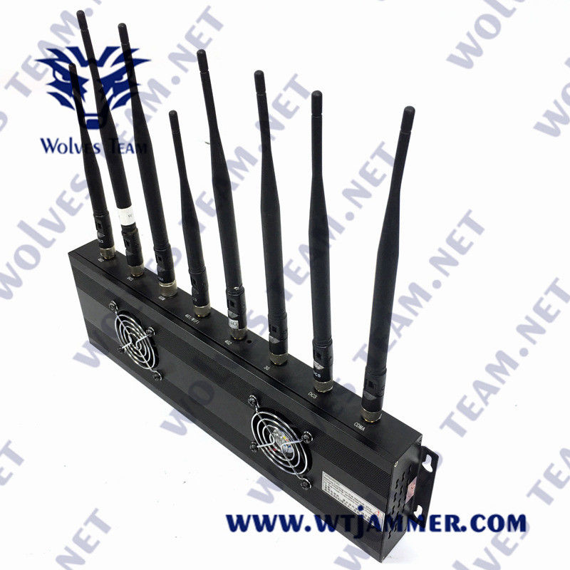 Jammer UHF VHF блокатора AC100V 35W GPS мобильного телефона 3G 4G 5G GSM Lojack
