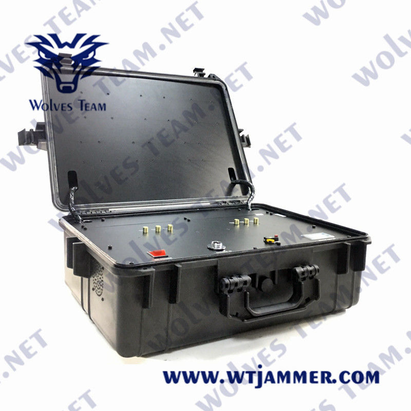 Портативный Jammer 2500m PLL трутня UAV RF GPS WIFI 5.8G синтезировал