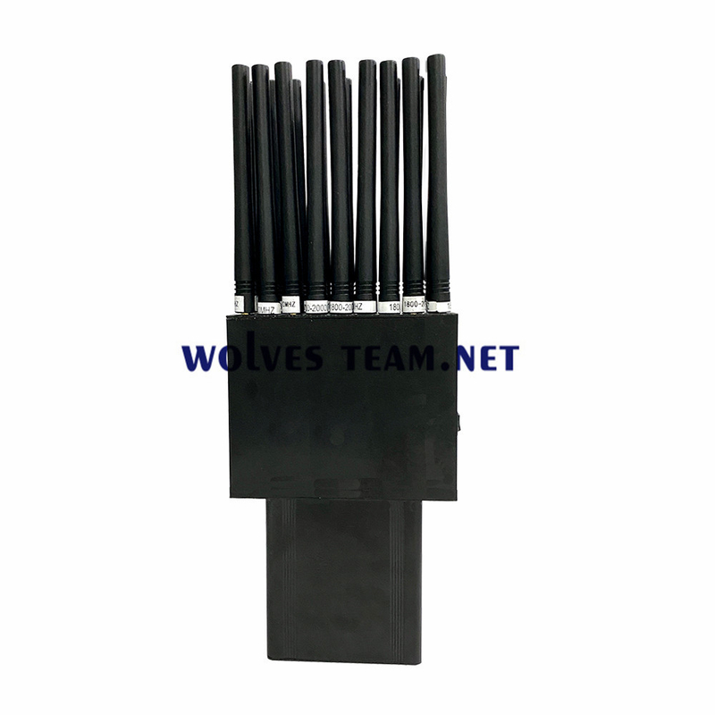 18 Jammer диапазонов портативный 2G 3G 4G 5G весь Jammer до 30M GPS L1 L2 L5 Lojack WiFi GPS RF 315/433/868MHz