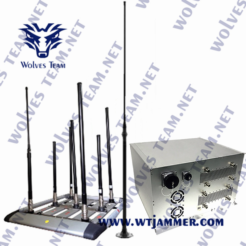 UHF GPS 4G 5G VHF Jammer WIFI бомбы 330W IED с системой обоза DDS