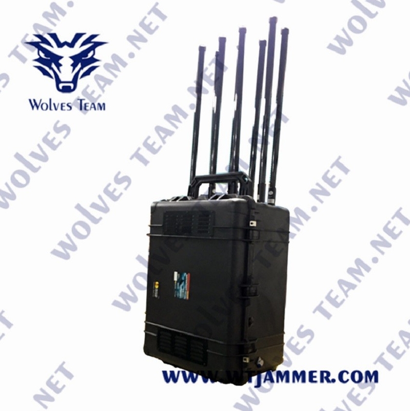 терроризм каналов 2G 3G 4G 5G GSM CDMA Jammer 8 сигнала 300W Lte военный анти-