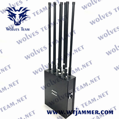 Мощный рюкзак Сбойник для сотовых телефонов портативный UHF VHF GSM 3G DCS 4G 5G Сбой сигналов Покрытие 100 м