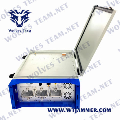 Наивысшая мощность WiFi GPS 433MHz военного Jammer трутня сигнала 2000m водоустойчивая на открытом воздухе