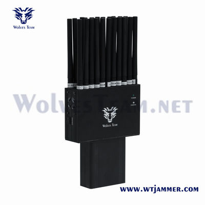 Оптовая продажа 22 полосы 2G 3G 4G 5G Джаммер Ручной GPS Локатор WiFi GPS RF 315/433/868MHz Джаммер
