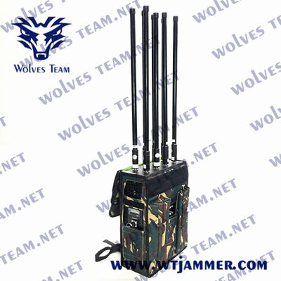 80 Вт-160 Вт Рюкзак-глушилка для сигналов GSM 3G 4G 5G GPS WIFI UHF VHF, способность подавления сигнала