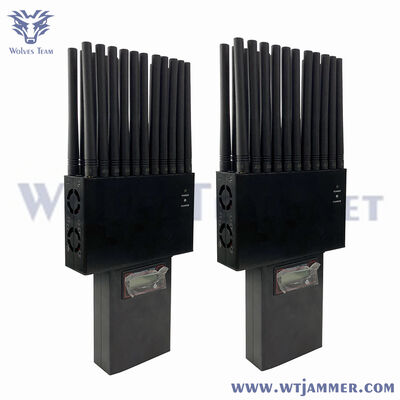 Внутренний портативный 22 антенны GSM 3G 4GLTE 5G сотовый телефон джаммер Wifi2.4g Wifi5.8g GPS uhf vhf RF сигнал джаммер