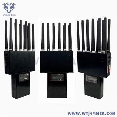 Портативный подавитель сотовой связи 14 диапазонов 2G3G 4G 5G RF WIFI GPS, радиус действия 25 метров