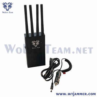 4-Channel 8W Portable GSM/3G/4G/WiFi Handheld Jammer
