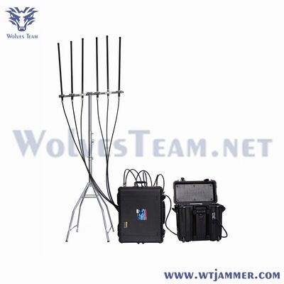 6-канальный глушитель сигнала высокой мощности 300 Вт - блок 2G/3G/4G/WiFi/GPS