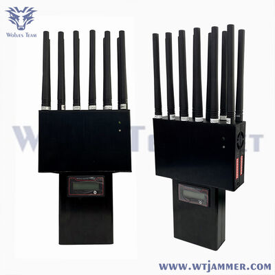   High Power  45W 10-20m Jamming Radius 16 Antenna Handheld Jammer